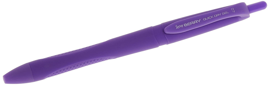 Serve SV-BRGEL07-MNS BERRY Quick Dry Gel Pen, 0.7 mm - Purple