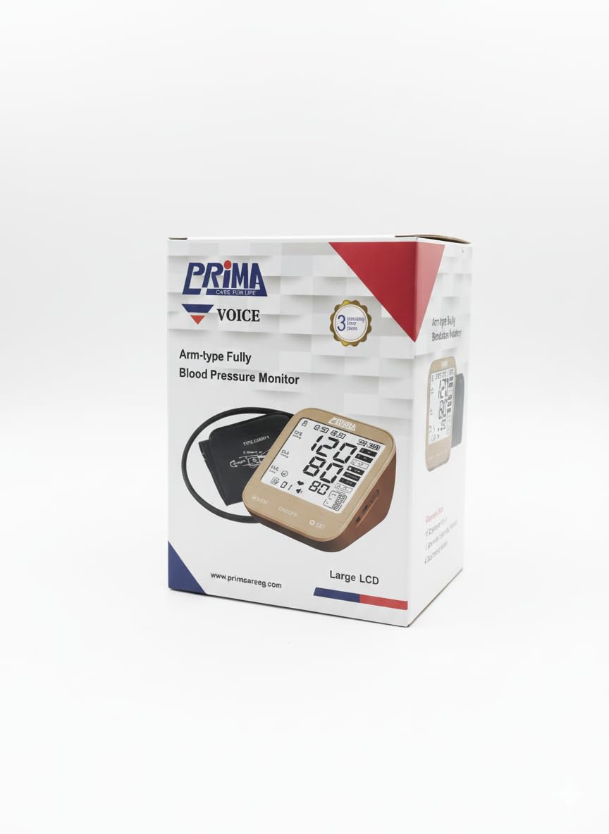 Digital Arm Blood Pressure Monitor with Voice Talking Function and Large Screen for Easy Daily Home Use