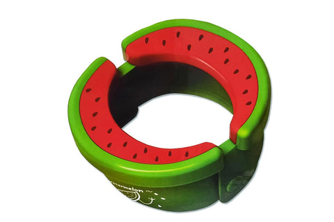 Fruit Travel Potty for Toddlers, Portable Foldable Potty with 20 Disposable Potty Liners (Green, Watermelon)