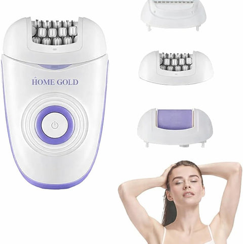 Epilator for Women, Electric Shaver, Hair Remover, 2 Speed 5 W Device for Legs, Arms, Face and Bikini Area, HG-3370