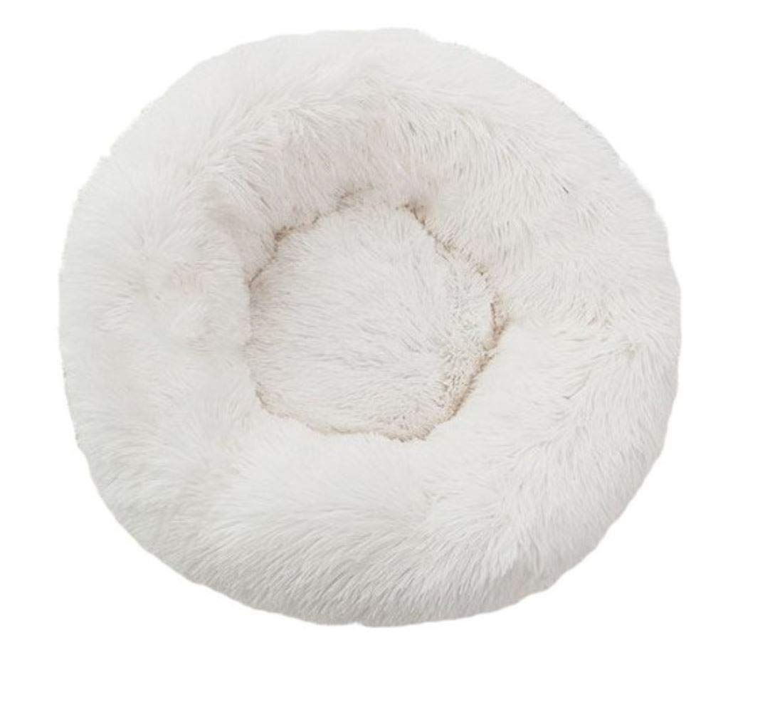 Long Plush Super Soft Pet Bed Kennel Dog Round Cat Winter Warm Sleeping Bag Puppy Cushion Mat