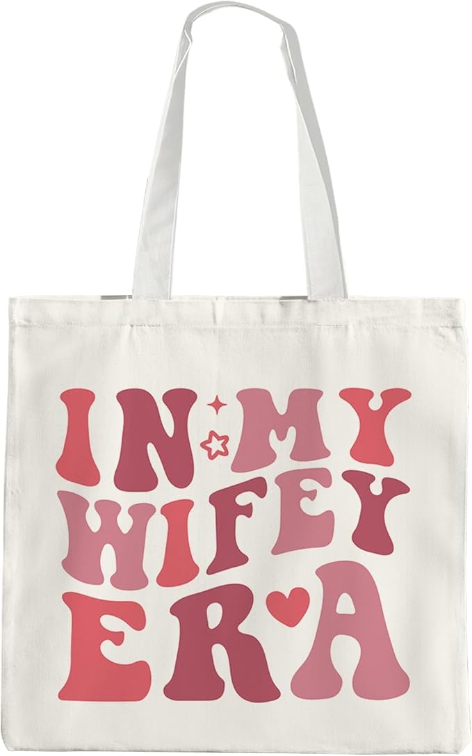 Canvas Tote Bags Gift for Women, New Bridal Gifts for Bride Shower,Cotton Tote Bag Bachelorette Gifts for Engagement Wedding Honey Moon,The Bride