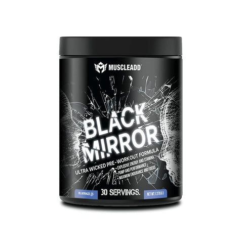 Black Mirror Pre-Workout | 254g (30 Servings) | Energy, Focus & Endurance Support | Hydration & Performance Formula | Non-GMO & Gluten-Free