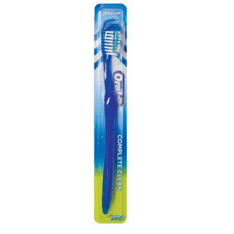 Oral-B Complete Clean Manual Toothbrush, Medium, 1 Piece, Multi Color