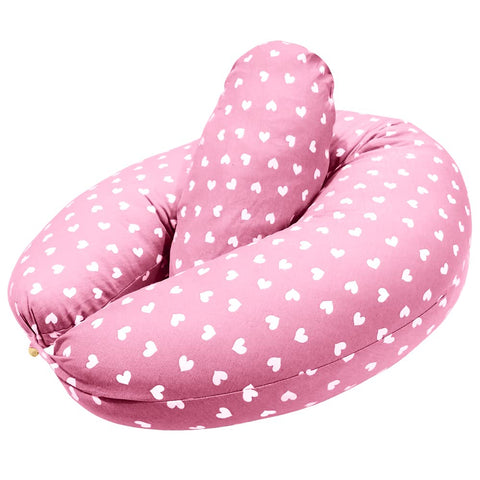 Home Nursing Pillow, Original Breast Feeding Pillows for Babies or Moms with Inner Cushion, Pregnancy Pillows for Sleeping, Maternity Pillow Removable 100% Cover for Pregnancy Pillow- Pink