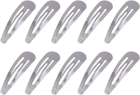 ZOZY Metal BB Hair Snap Clips for Women & Girls, Simple Tic Tac Hairpins Barrettes, Durable Lightweight Design, Easy Grip Hair Accessories for Daily Styling, Kids & Adults (8)