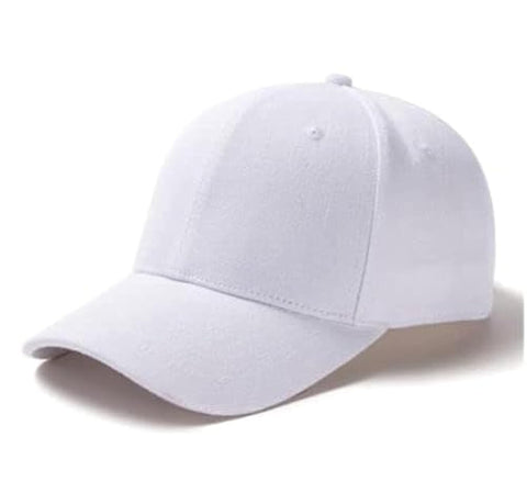 Plain Baseball Cap For Unisex With Snap Closure