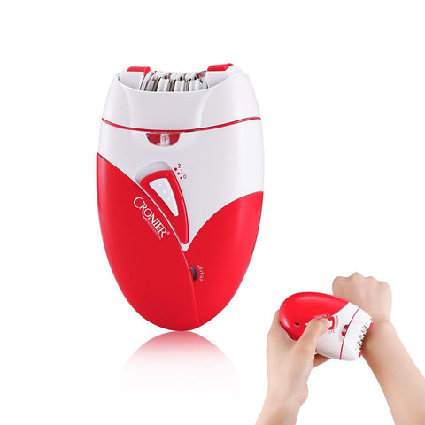 Hair Remover - Epilator with Led Light for Women, 2 Speed Level, 7W Hair Epilators Remover for Leg & Arm, Cordless Shaver for face and Bikini Area, Rechargeable, CR-8810