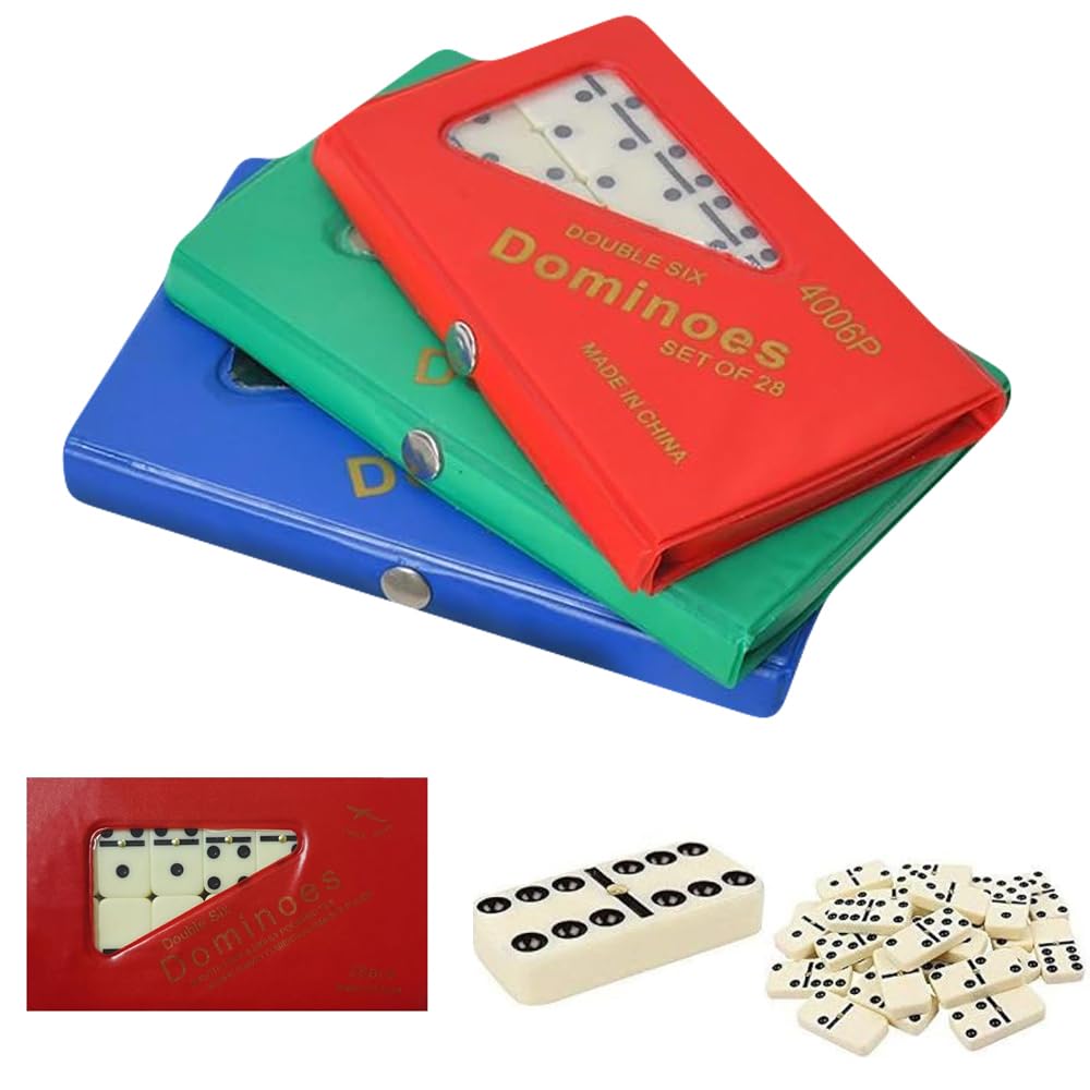 Ivory Dotted Dominoes 6 Double in Pouch