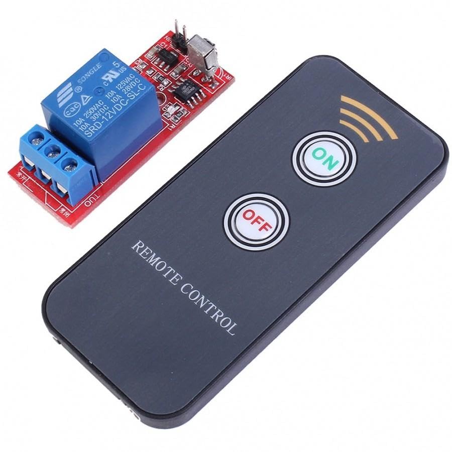 1 Channel Relay Module Works on 12V Signal + IR Remote
