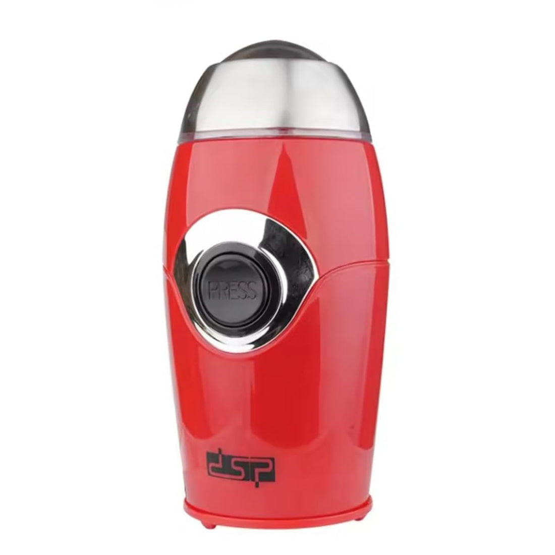 DSP Coffee Grinder 200W with Pure Copper Motor, Stainless Steel Bowl & Blades, and Safety Lid System, KA3002 (Red)