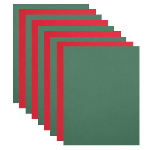 Baisunt 20 Sheets Red and Dark Green Cardstock Christmas Theme Thick Blank Craft Paper for DIY Art Project, Scrapbook, Cards and Invitations Making(8.5 x 11 Inches)