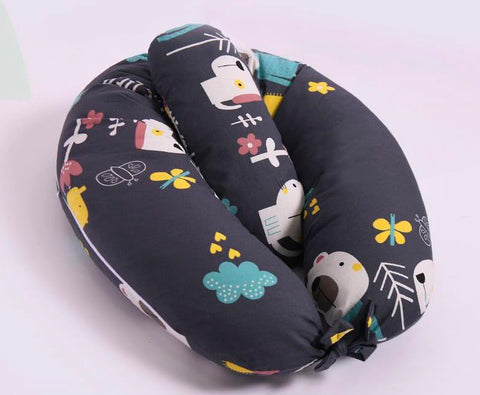 Multipurpose Feeding Pillow, Breastfeeding Pillow for Breastfeeding and Bottle Feeding, Baby Nursing Pillows, Bed C-shape Pillow and Baby Lounger for Newborn (0-12 months)_multicolor