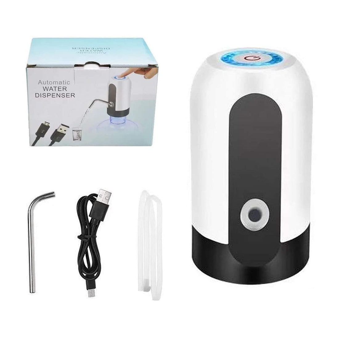 Hanso Electric Water Pump Dispenser - High Capacity, One-Button Operation, Low-Noise Design, Compact, Powerful, and Easy-to-Use, Ideal for Home, Camping