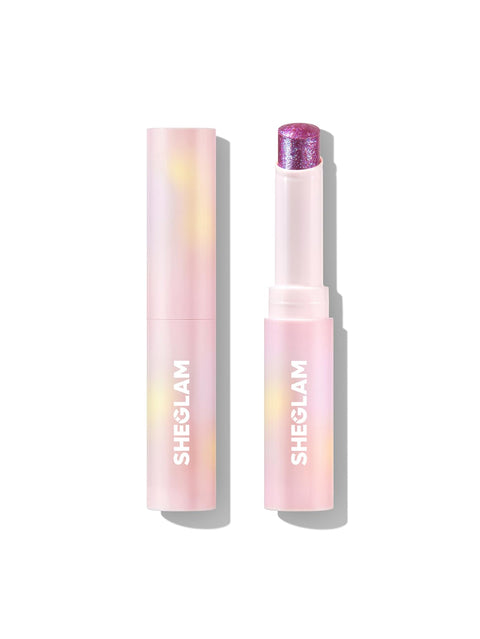 SHEGLAM Crystal Jelly Glaze Stick Eye Shadow Stick Eyeliner Brightener Pencil Crayon with Brush Easy to Blend Long Lasting Shimmer Eyeshadow Stick-Lilac Luster