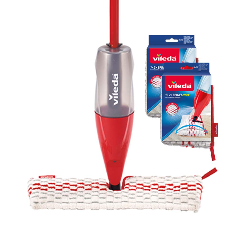 Vileda 1-2 Spray Max mop 650 ml + Pack of 1 Refill