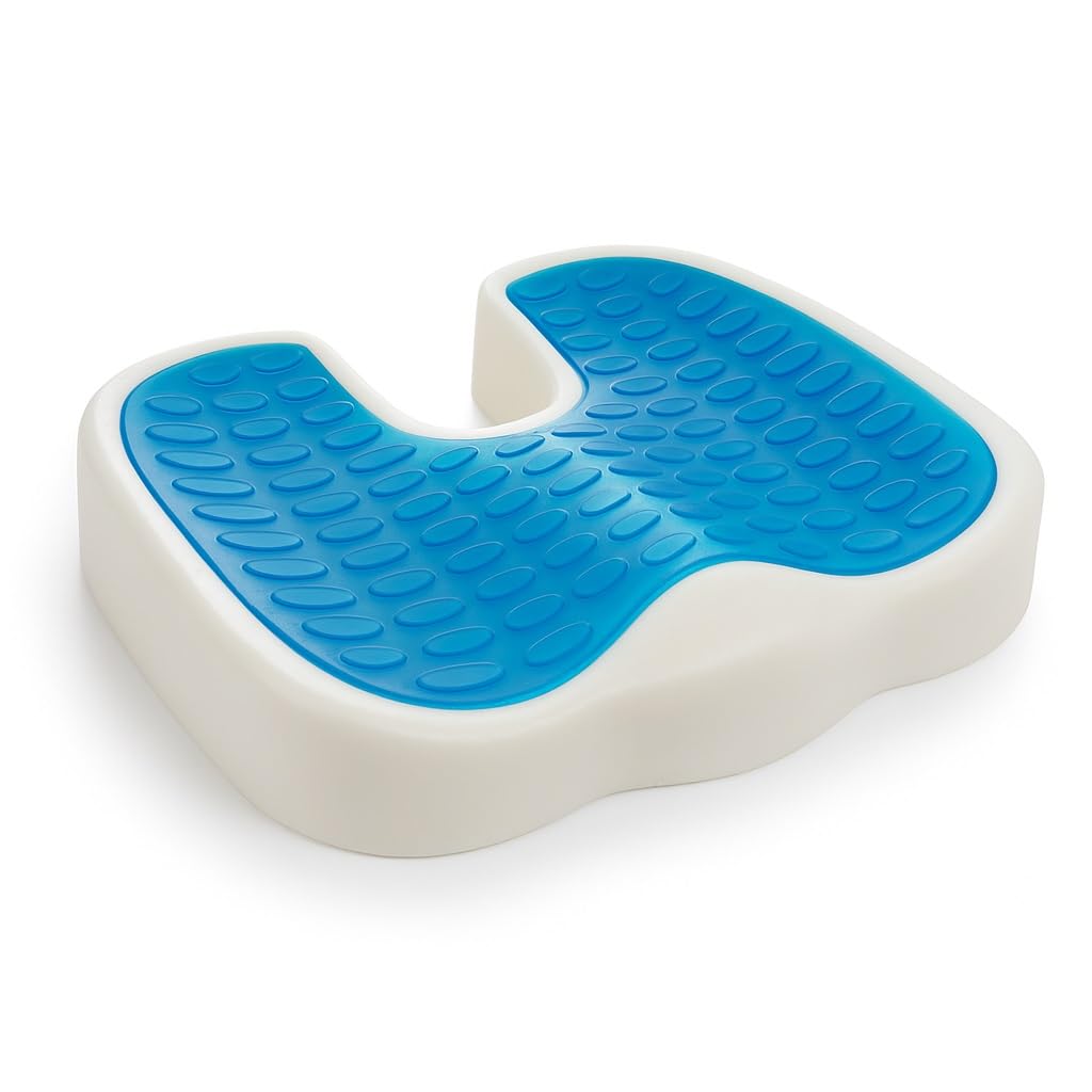 HT U-Gel Memory Foam Fistula Seat – Best Medical Pillow for Fistula Pain (Navy)