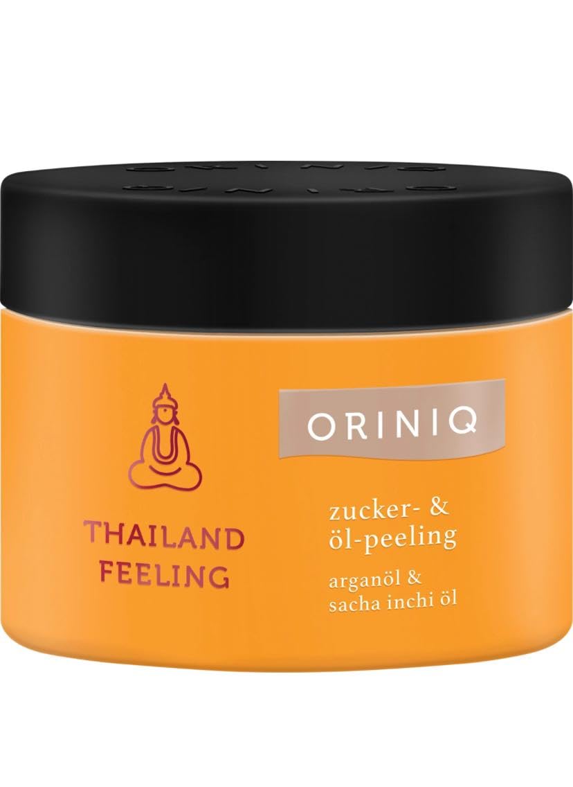 ORINIQ Body scrub Thailand Feeling Sugar, Argan & Sacha Inchi oil, 250 g, Sugar & Scrub,Nourishing Body Scrub,With precious argan & sacha inchi,Vegan Formula