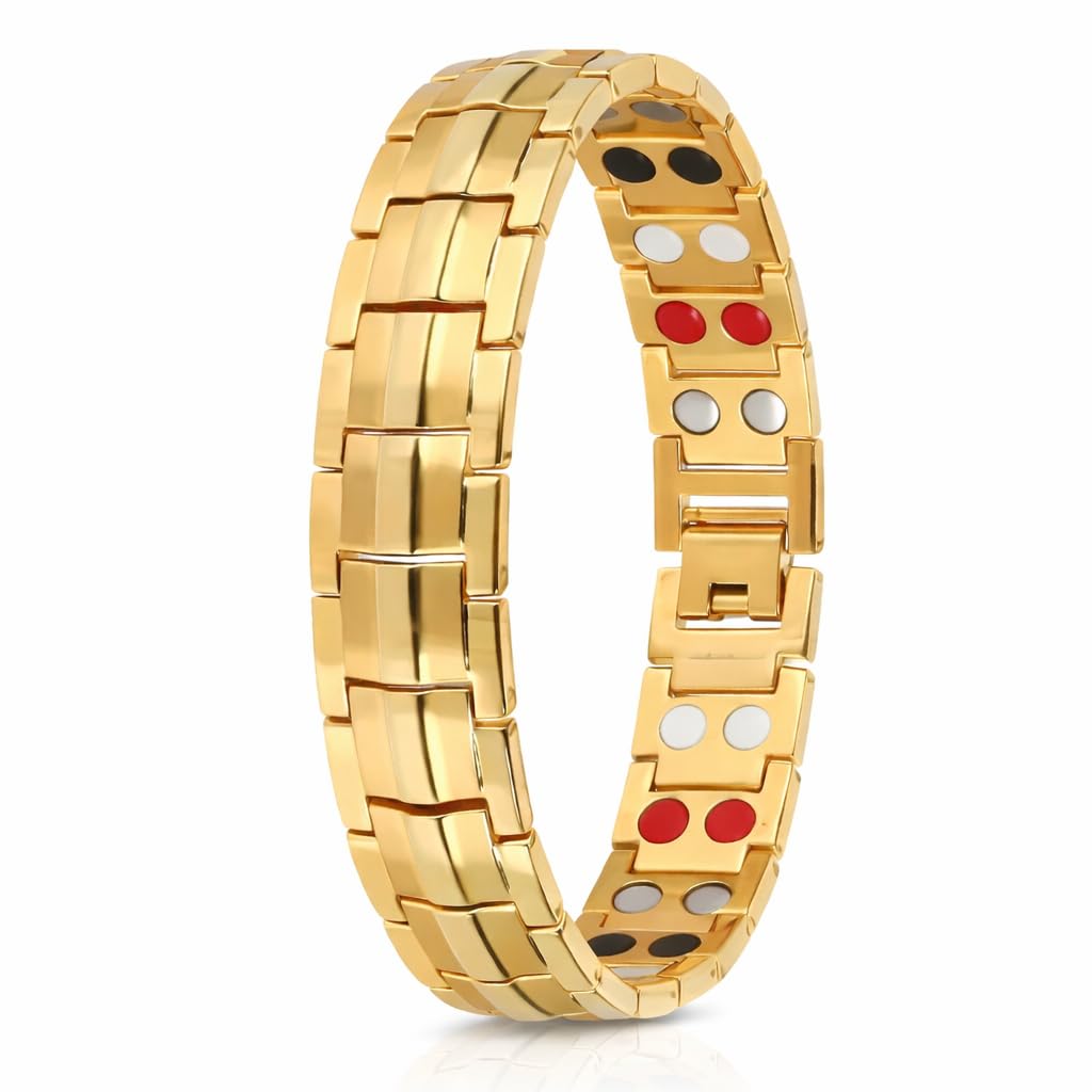 Gold Magnetic Stone Medical Energy Bracelet, Fashion Design