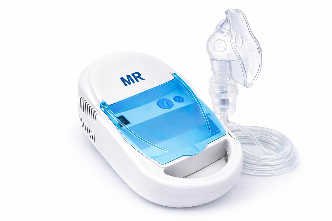 one year warranty_Medical Steam Inhaler, Nebulizer System for Respiratory Care Suitable for All Ages, Includes 3 Accessories, Blue and White
