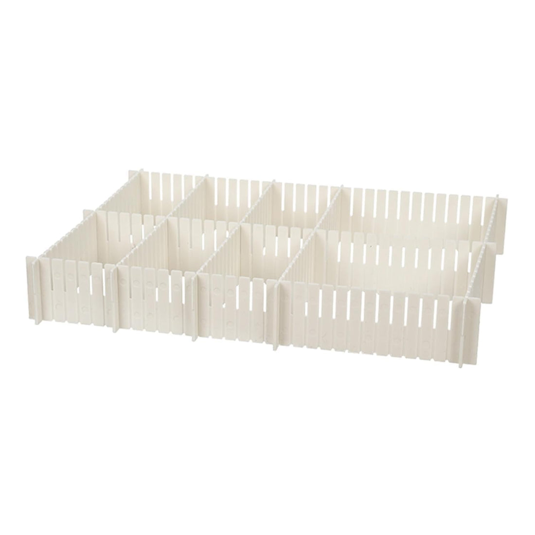 36x7cm Large Plastic Slide Drawer Organizer for Drawer Divider, Kitchen Bathroom and Makeup Organizer Bucket Organizer 6 Pack Adjustable Easy to Clean | By Generic