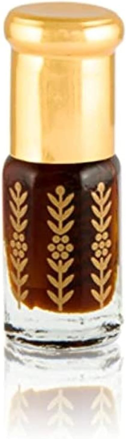 English Musk Perfume, Golden Decorative Bottle, 6 g, Luxury Oriental Fragrance