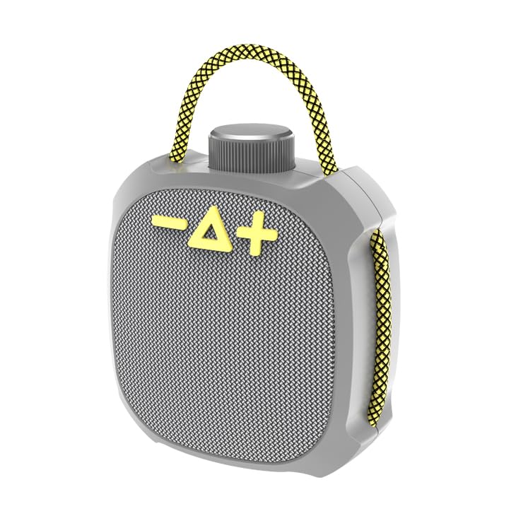 Portable Square Bluetooth Speaker with Carrying Handle, Fabric Mesh, Multiple Colors, 110x120x60mm