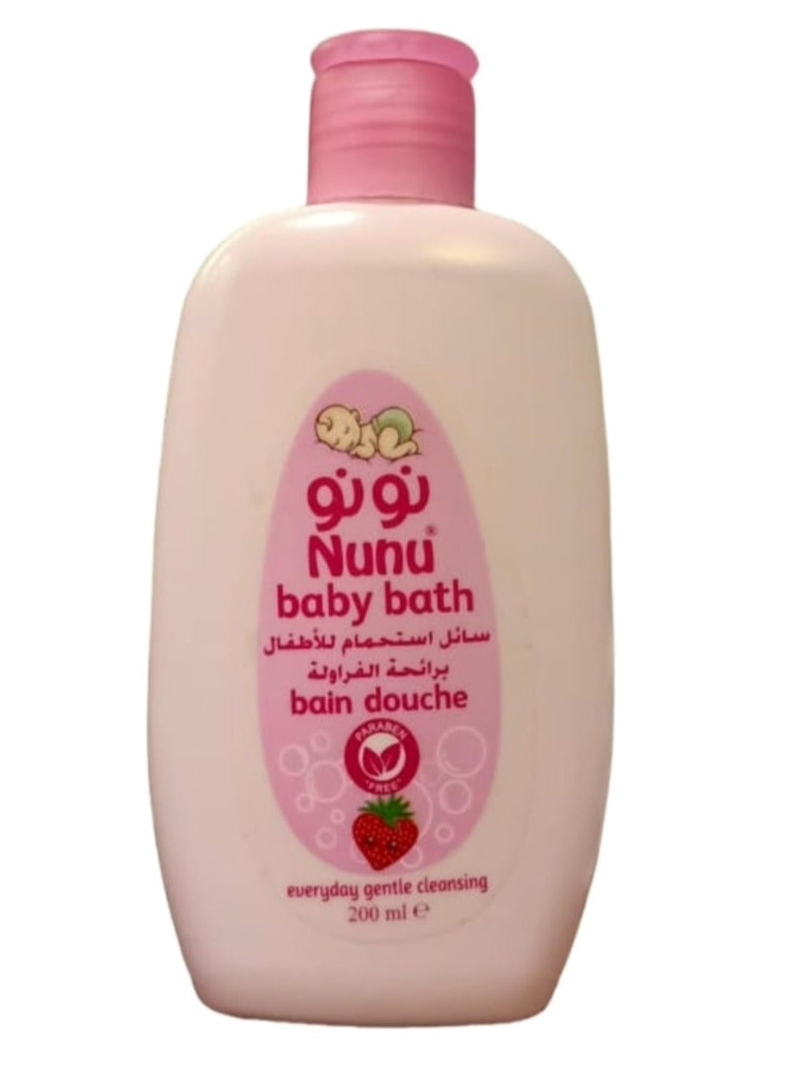 NUNU BABY BATH BAIN DOUCHE STRAWBERRY 200ML