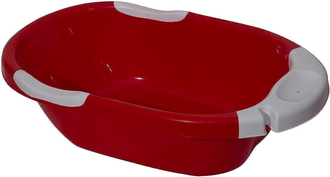 Baby Bath Tub - Red White