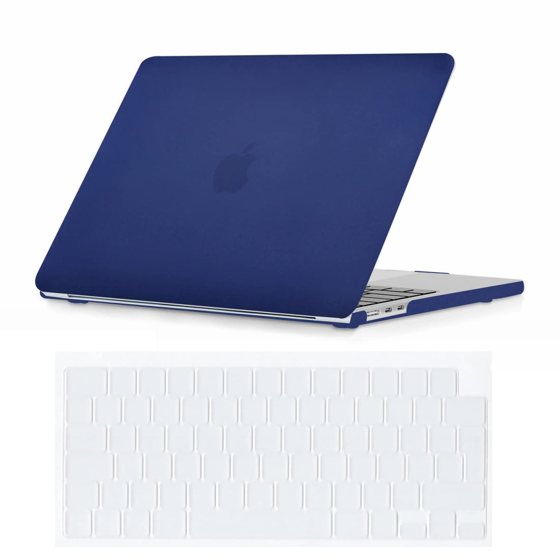 Se7enline Compatible with 13 inch MacBook Air M2/M3/M4 2022-2025 Case for Mac Air 13.6-inch Model A2681/A3113/A3240 M2/M3/M4 Chip Laptop Protective Hard Shell Case with Keyboard Cover Skin,Navy Blue