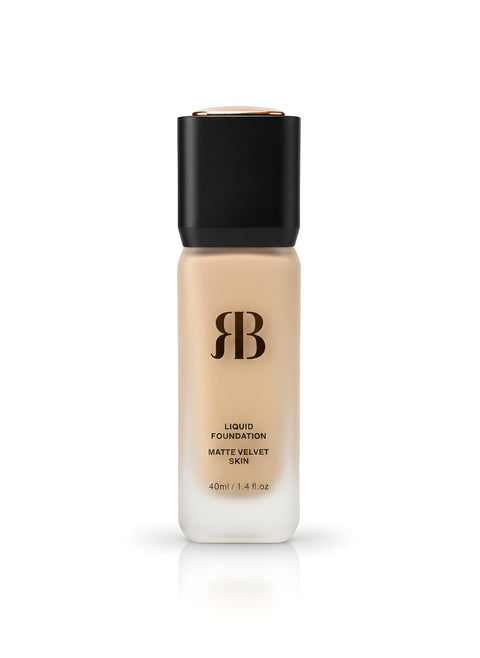 Rose Berry Black Rose Liquid Foundation, Matte Velvet Skin Finish, Light as Air Formula, 40ml, Shade 02