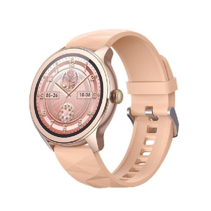 Oraimo Watch 2R Smart Watch, 1.39-inch TFT Display, IP68 Waterproof, Rose Gold