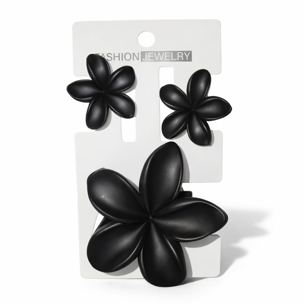 Catch Up 3 Pcs Hair Claw Clips Set for Girls Strong Hold Non Slip Lightweight Comfortable Durable Stylish Hair Accessories for Daily Use Casual and Formal Styling