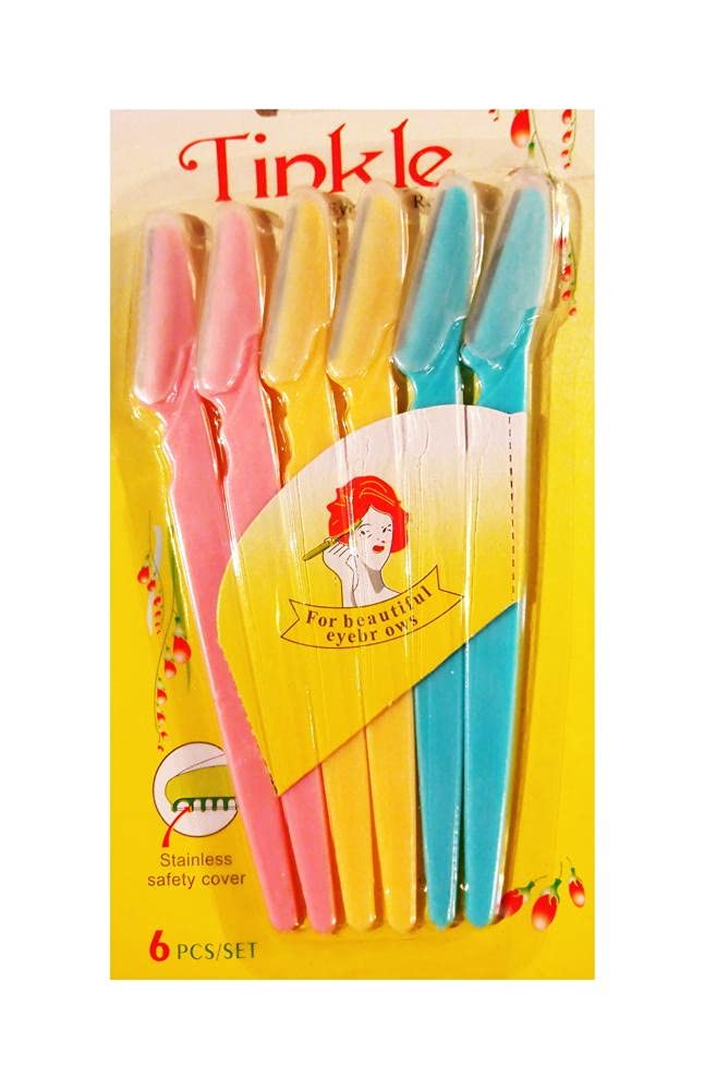 TINKLE 6 in 1 Razors Stainless to draw and define eyebrows