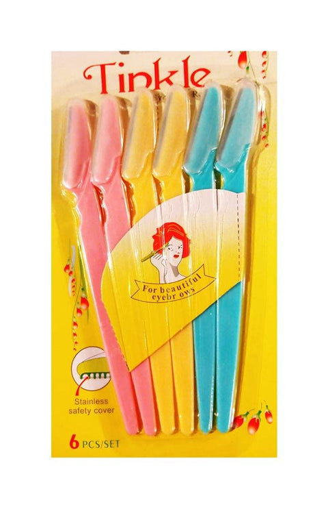 TINKLE 6 in 1 Razors Stainless to draw and define eyebrows