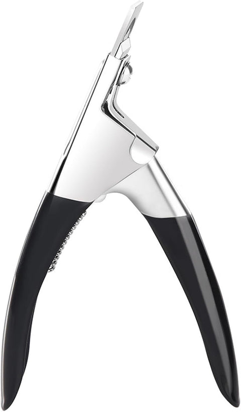 Professional Nail Extension Clipper – U-Shaped Acrylic Nail Tip Cutter for False Nails – Sharp Rustproof Stainless Steel Trimmer for Manicure & Pedicure (Random Color)