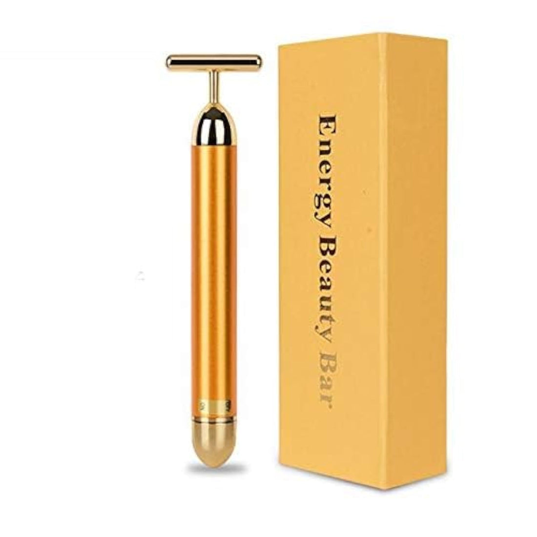 Slimming Face 24K Gold Vibration Pulse Beauty Bar Firming Facial Roller Massager Stick Lift Skin Tightening Wrinkles Pen(one year gurantee) (one year warranty)