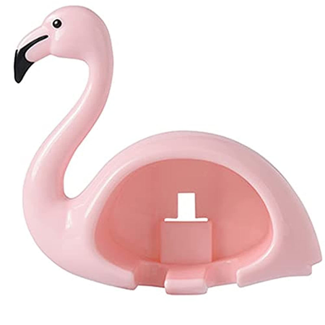 Generic Wall Mounted Toothbrush Holder - Flamingo Shaped Rack - Pink