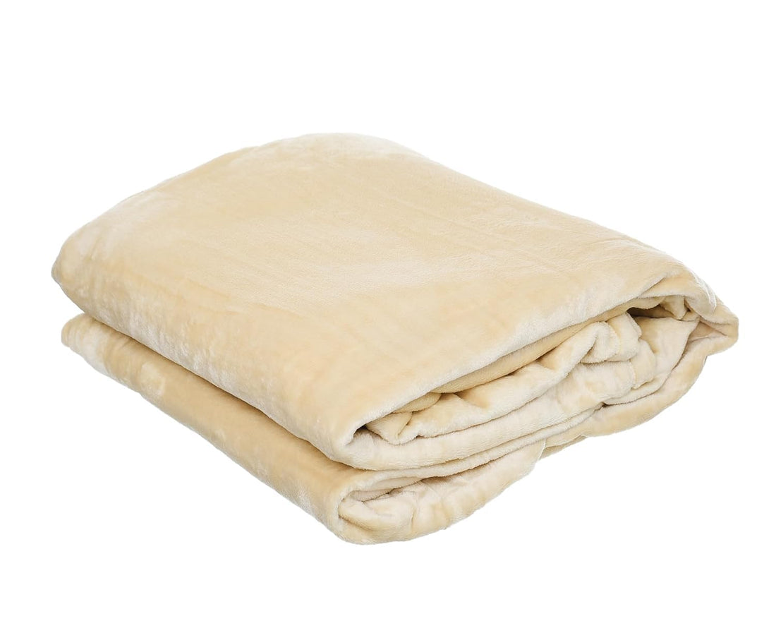 Miro Plush Heater, 220 cm × 240 cm Size, Beige