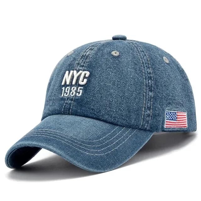 NYC Jeans Premium Cap (Blue), Blue, One Size