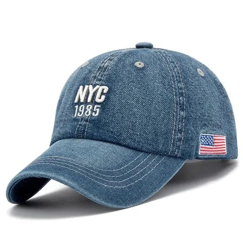 NYC Jeans Premium Cap (Blue), Blue, One Size