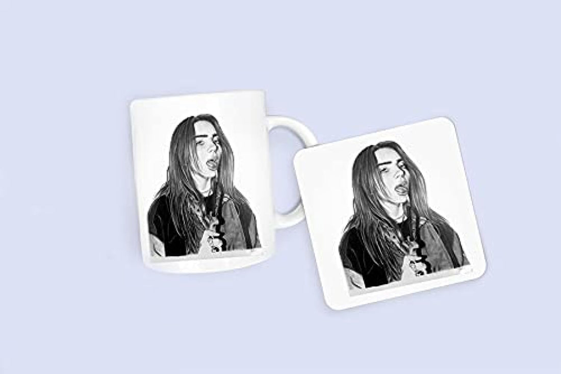 billie eilish mug and coaster