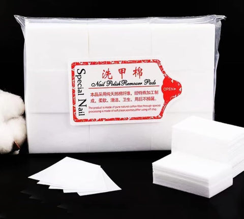 495 Pcs Lint Free Nail Art Wipes, Nail Polish Remover Wipes Make Up Cotton Pads, Nail Art UV (MULTYCOLLOUR) Gel Acrylic Varnish Remover Cleaning Pads
