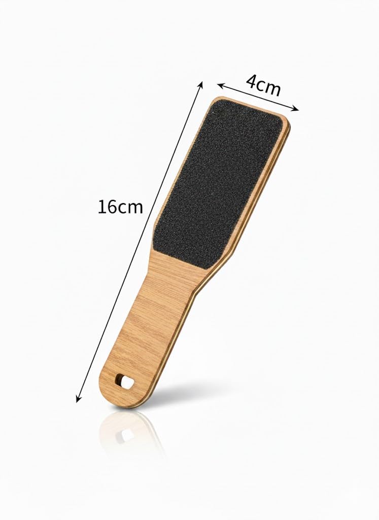 Wood Foot File Double Sided Callus Remover Pedicure Foot Rasp for Wet and Dry Foot Care Dead Skin Removing- lightweight