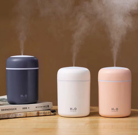 Aroma Diffuser for Home Portable Portable Ultrasonic Portable 230ml Tank Mini USB Wire Perfume Diffuser Humidifier Essential Oil Diffuser 7 Assorted Colors LED Light
