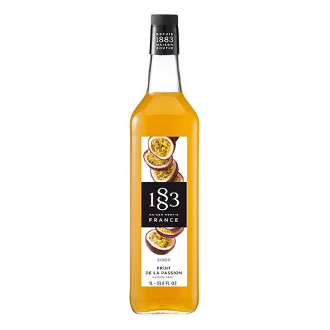 1883 MAISON ROUTIN FRANCE, Passion Fruit Syrup, Glass Bottle, 1 Liter, Made in France