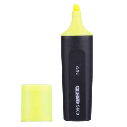 Deli ES600 Chisel Tip Highlighter Marker, Yellow