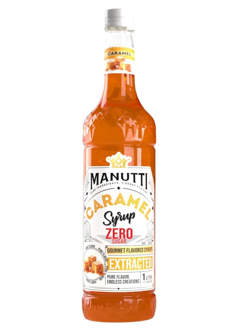 Manutti Caramel Syrup ZERO SUGAR 1 Liters