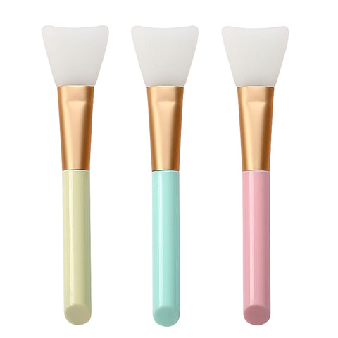 3PCS Silicone Face Mask Brush, Mask Beauty Tool Soft Silicone Facial Mud Mask Applicator Brush Hairless Body Lotion And Body Butter Applicator Tools