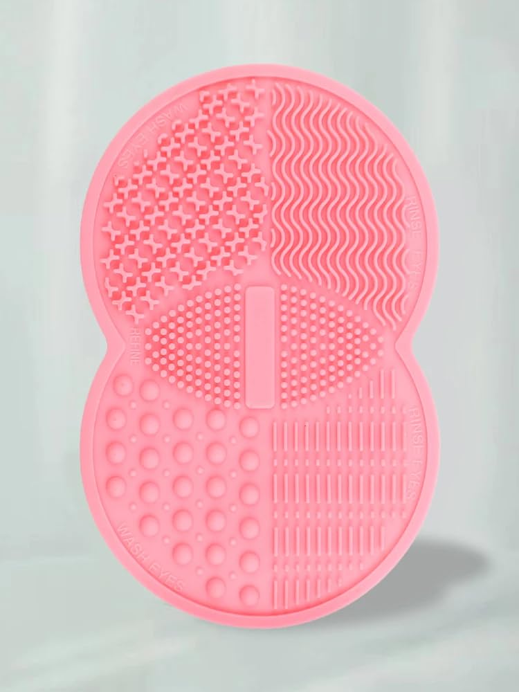 Silicone Makeup Brush Cleaning Pad, Practical Scrub Mat for Cleaning Foundation Brushes Makeup Tools,